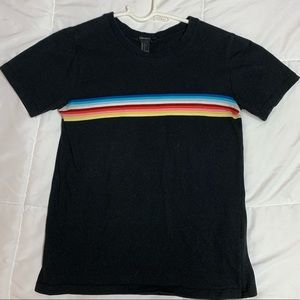 Forever 21 Rainbow Striped Tee